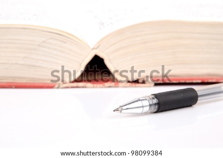 Book and pen