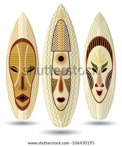 African Mask Vector