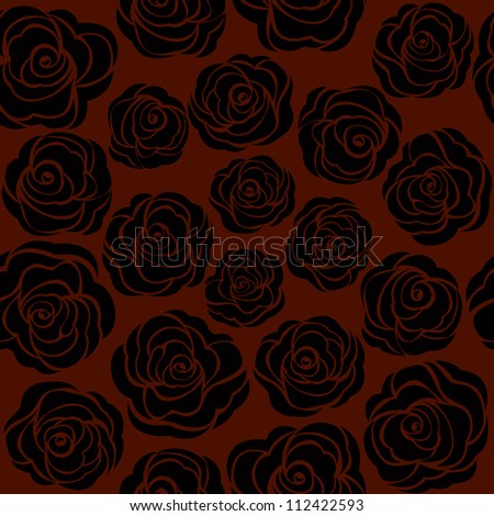 seamless pattern with rose / Seamless flower background pattern / Seamless vintage flower rose pattern