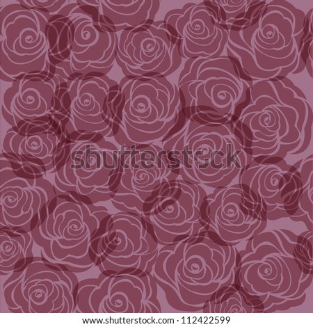seamless pattern with rose / Seamless flower background pattern / Seamless vintage flower rose pattern