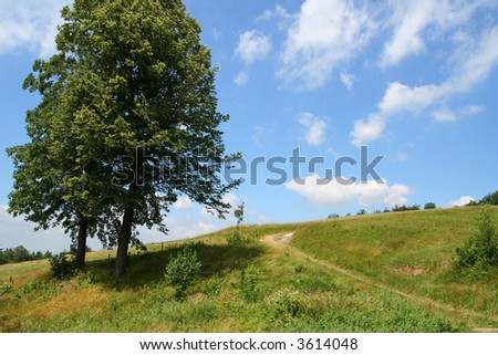 land scape Poland  range of mountains Beskidy
