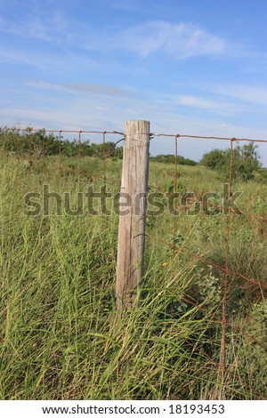 Fence post.