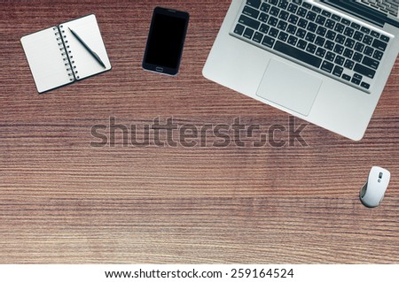 laptop on desk