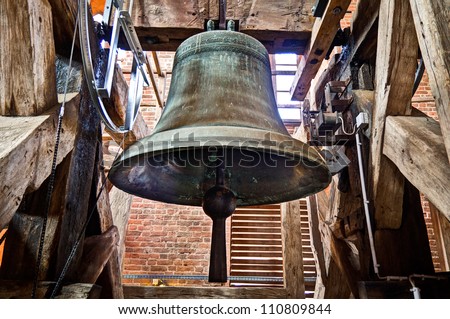 Bell, bell tower, church bell, HDR