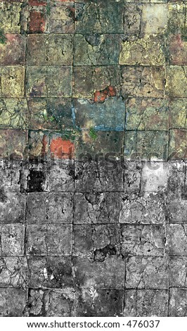 Colorful Brick Texture (seamless with bump map)