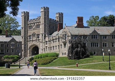 PRINCETON, NJ - SEPTEMBER 10, 2013: US News and World Report has ranked Princeton as the best college in the United States, beating out Harvard with which it was previously tied for top spot.