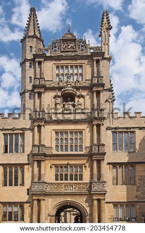 Oxford University, Bodleian Library Tower