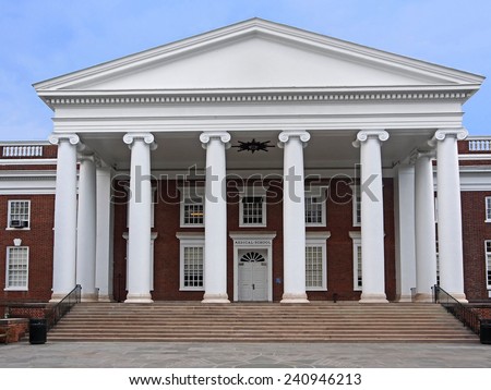 Southern style college building (University of Virginia Medical School)