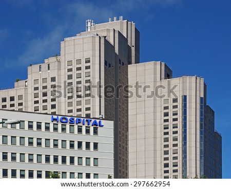 large urban hospital building