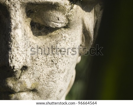 Weathered statue