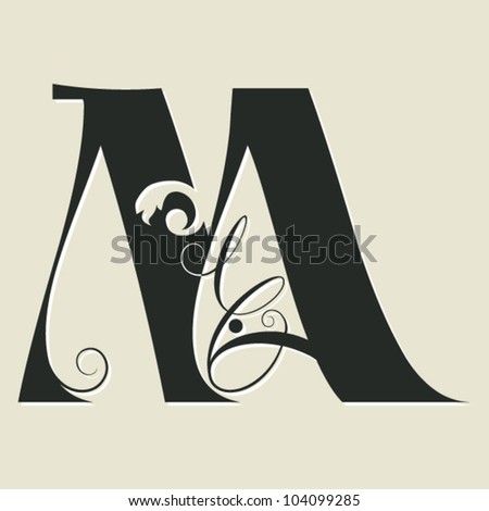 Caligraphy Letter M