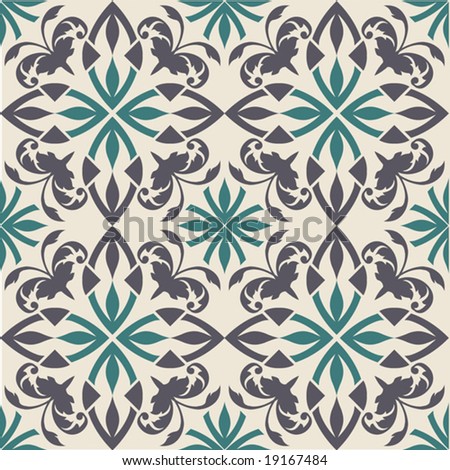 stock vector : baroque floral pattern