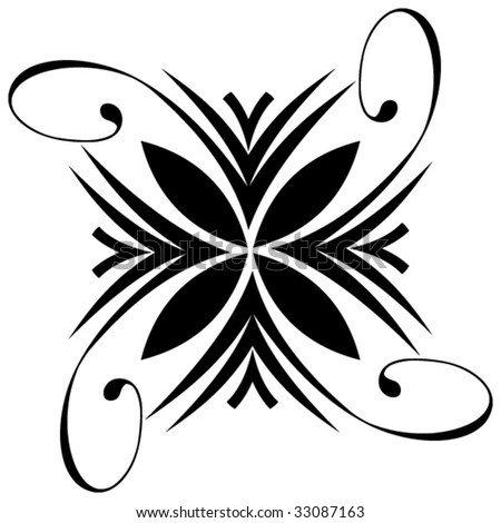 stock vector abstract tattoo design