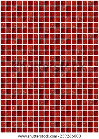 small marble square tiles with red color effects
