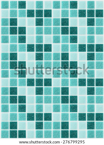 small colored square tiles, decorative mosaic