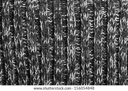 Black Knitted Fabric Texture