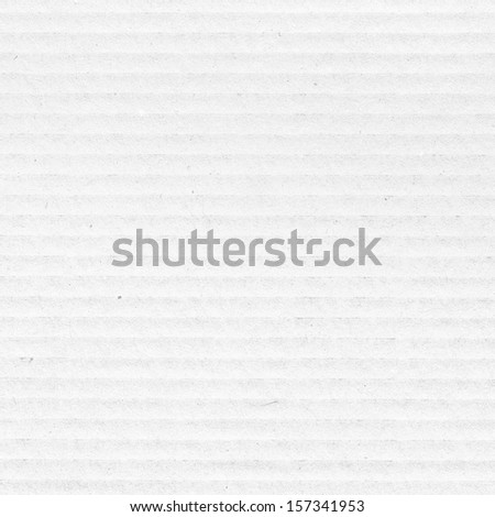 White Corrugated Cardboard Texture, Background, Pattern