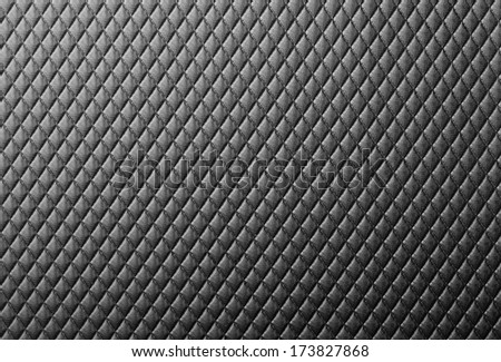 Diamond Shaped Black Plastic Surface Texture