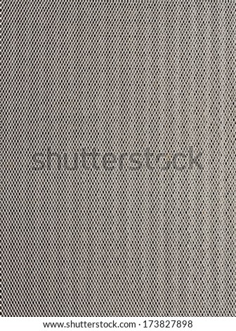White Multi-Layered Metallic Netting over the Black Background