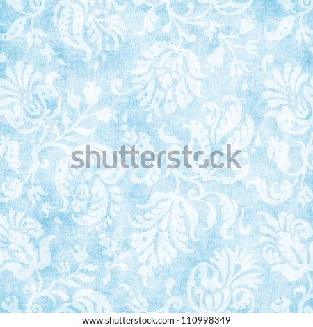 Vintage Blue Floral
