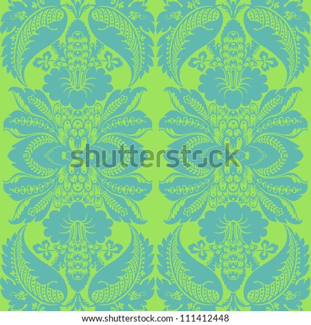 Bright Tropical Floral Pattern