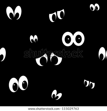 Seamless Spooky Eyes Stock Photo 115029763 : Shutterstock