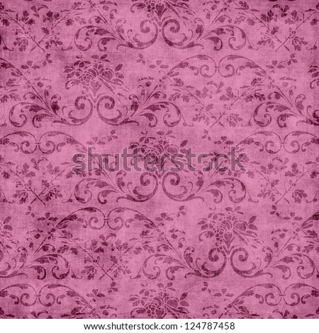 Pink Floral Tapestry Pattern
