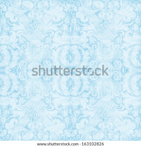 Vintage Blue Tapestry Pattern