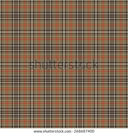 Seamless Brown, Rust, and Cream Plaid Pattern