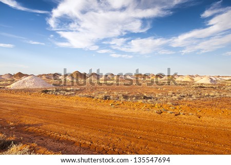 An image of the mining in Coober Pedy Australia
