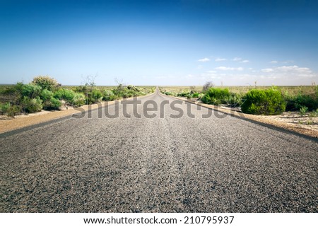 An image of a road to the horizon