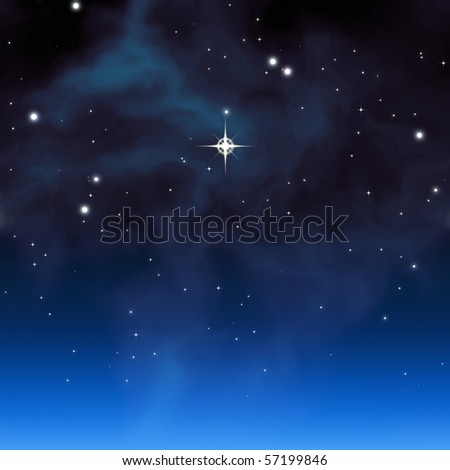 moonlight night sky. Moonlit night sky (day after