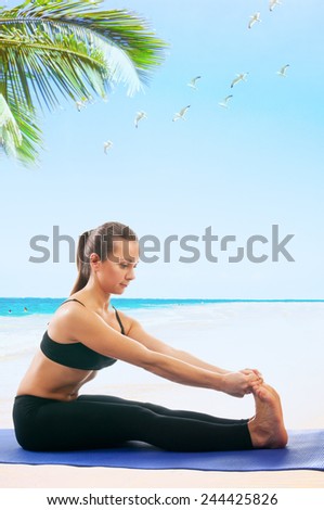 Yoga seria: Paschimottanasana, Seated Forward Bend, or Intense Dorsal Stretch is an asana.
