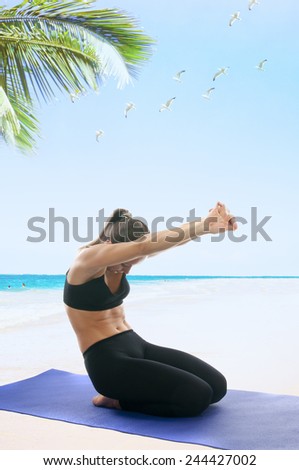Yoga seria: Vajrasana, Adamantine Pose, Diamond Pose, Kneeling Pose, Pelvic Pose, and Thunderbolt Pose is an asana.