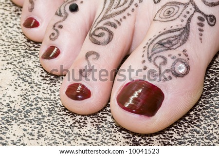 stock photo tattoo foot