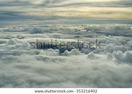 Above The Clouds\
As seen from above the clouds