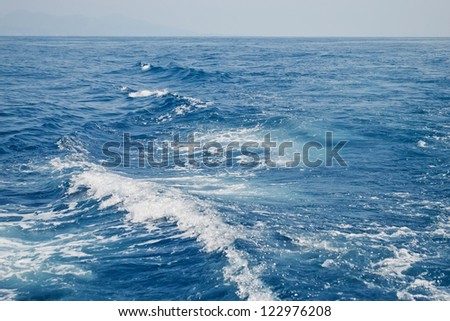The sea and the waves