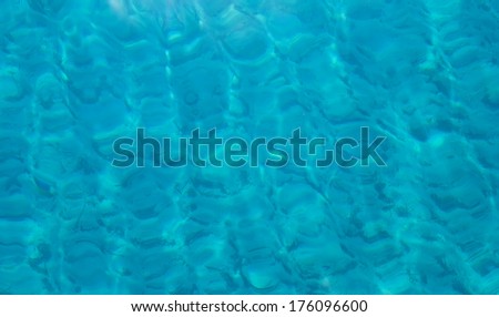 Sea, reflections on the water. Clear water of the Mediterranean Sea.
