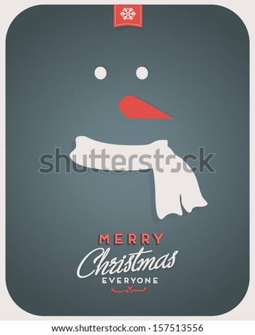 Retro Vintage Minimal Merry Christmas Background Retro Vintage Minimal Merry Christmas Background