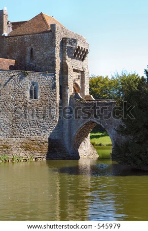 Castle entrance and lake
