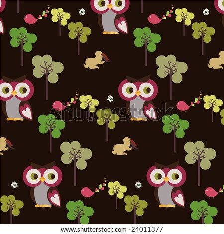 owl wallpaper. owl forest wallpaper