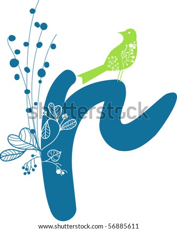 Logo Design Letter on Letter R In Floral Design Stock Vector 56885611   Shutterstock