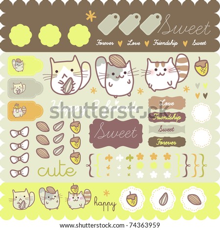 funny hamster pictures. stock vector : Funny Hamster