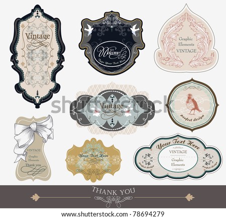  label tags for all kind of needs scrapbook and wedding invitation card