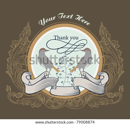 stock vector best card for wedding classic book cover style