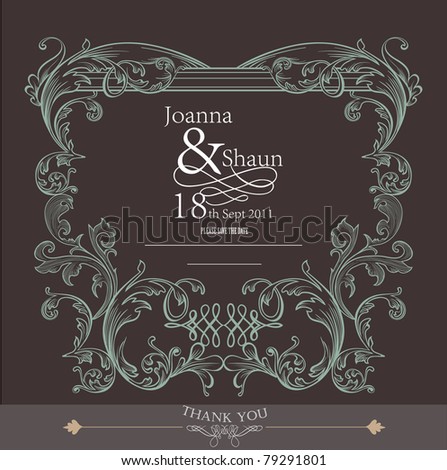 stock vector romantic card design wedding or packaging cover