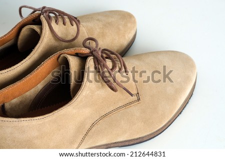 Brown Man Suede Leather Shoes