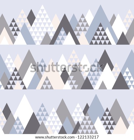 Seamless pattern with geometric mountains #1 Seamless pattern with geometric mountains #1