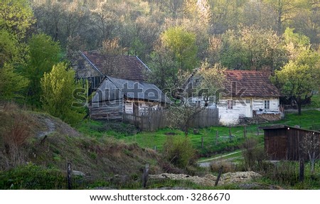 Old house in wonderful nature