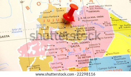 map of Argentina